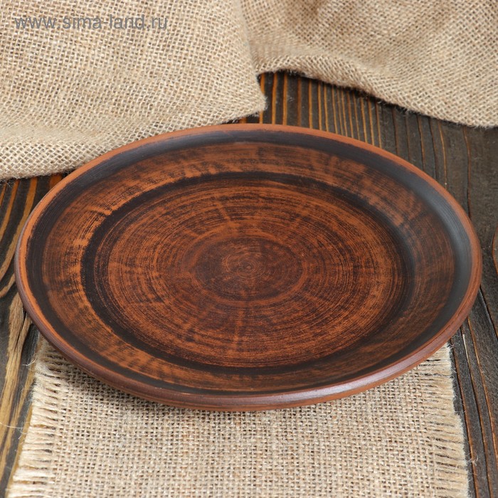 Тарелка "Дымка", гладкая, красная глина, плоская, 20 см
Тарелка "Дымка", гладкая, красная глина, плоская, 20 см