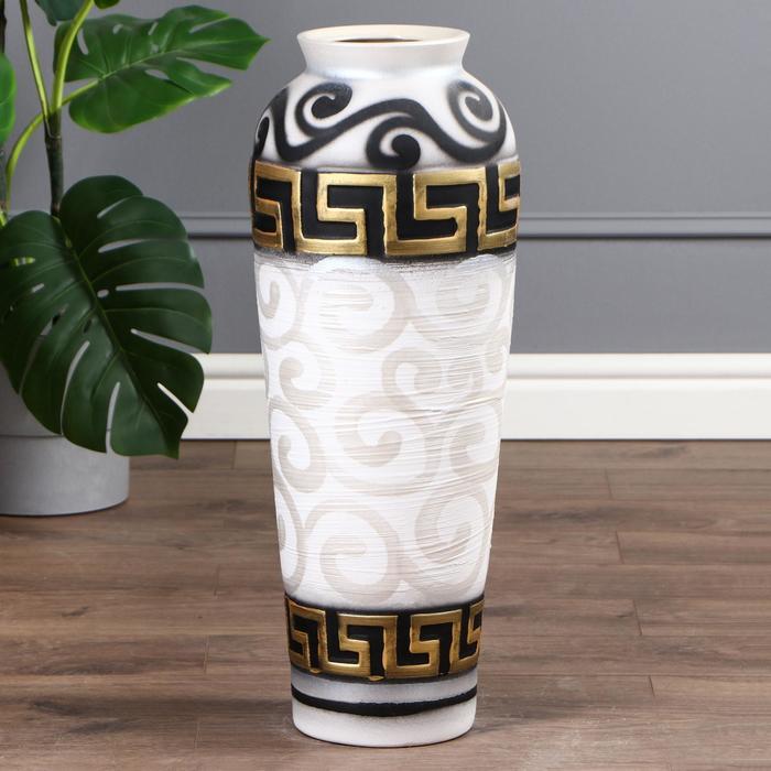 Ваза керамическая "Арго", напольная, бело-чёрная, 63 см
Ваза керамическая "Арго", напольная, бело-чёрная, 63 см