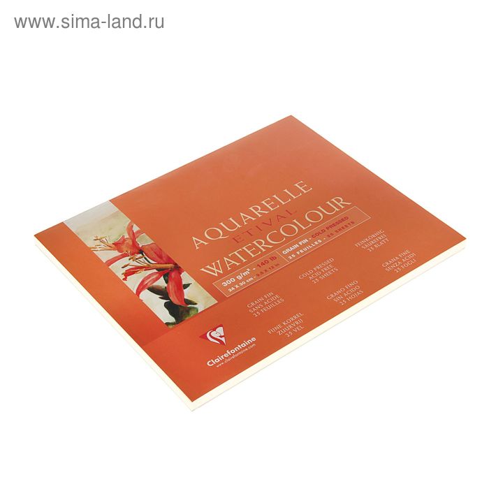 Альбом для Акварели 240 х 300 мм, С4, Clairefontaine Etival, 25 листов, 300 г/м², на склейке, Фин (среднее зерно)
Альбом для Акварели 240 х 300 мм, С4, Clairefontaine Etival, 25 листов, 300 г/м², на склейке, Фин (среднее зерно)