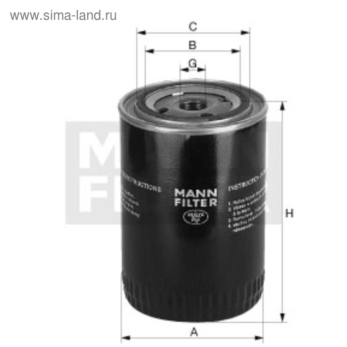 Фильтр масляный MANN-FILTER W11102/36
Фильтр масляный MANN-FILTER W11102/36