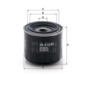 Фильтр масляный MANN-FILTER W811/81
Фильтр масляный MANN-FILTER W811/81