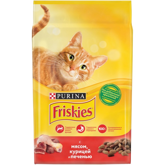 Сухой корм FRISKIES для кошек, мясо/печень/курица, 10 кг
Сухой корм FRISKIES для кошек, мясо/печень/курица, 10 кг