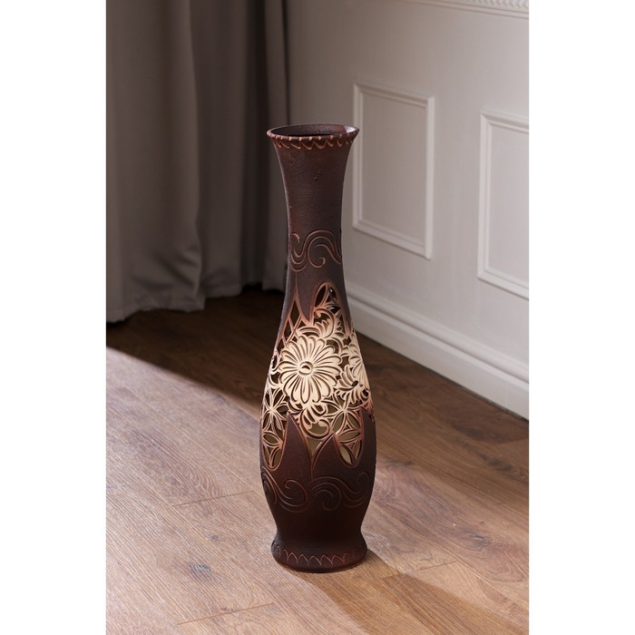 Ваза керамическая "Грация", напольная, сквозная резка, 70 см
Ваза керамическая "Грация", напольная, сквозная резка, 70 см