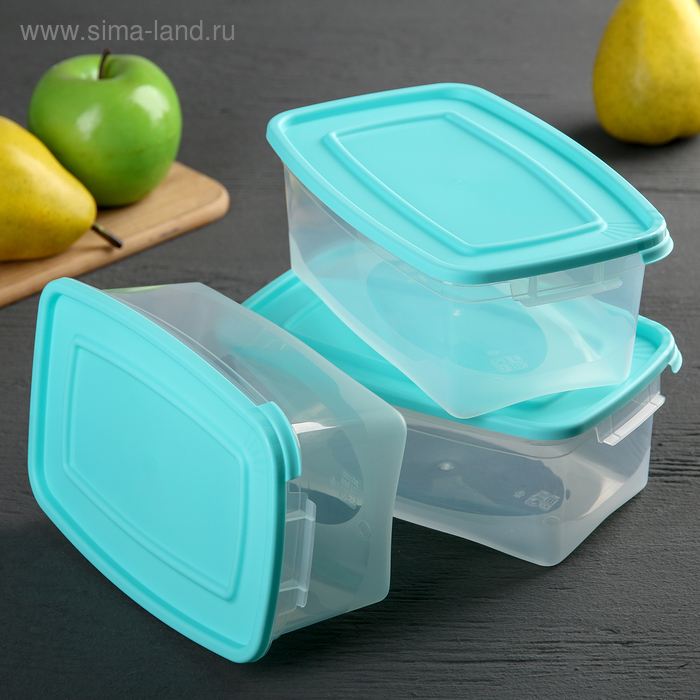 Набор пищевых контейнеров «Каскад», 1 л, 3 шт, цвет МИКС
Набор пищевых контейнеров «Каскад», 1 л, 3 шт, цвет МИКС