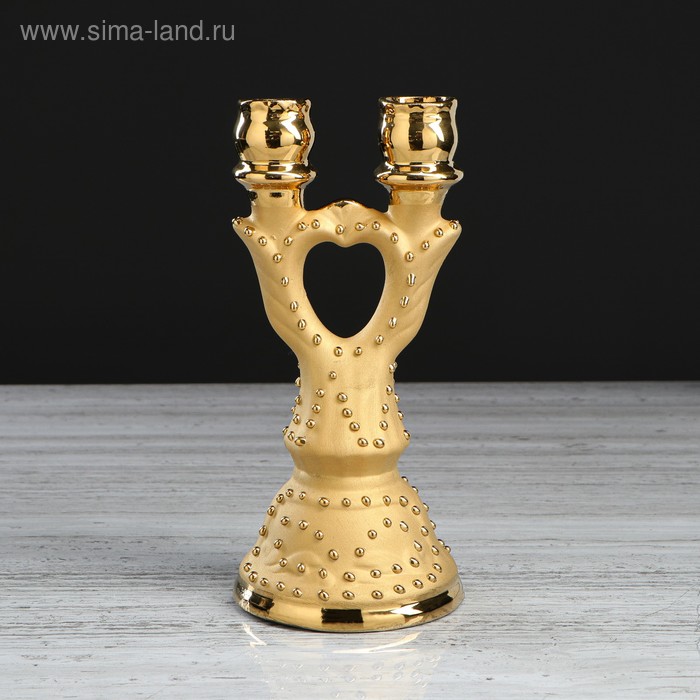 Подсвечник "Канделябр", золотистый, 23 см
Подсвечник "Канделябр", золотистый, 23 см