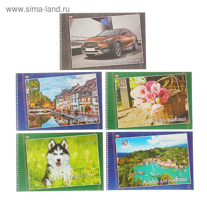 Альбом для рисования А4, 40 листов на гребне «Мир вокруг нас», обложка мелованный картон, блок 100 г/м2, перфорация на отрыв, МИКС
Альбом для рисования А4, 40 листов на гребне «Мир вокруг нас», обложка мелованный картон, блок 100 г/м2, перфорация на отрыв, МИКС