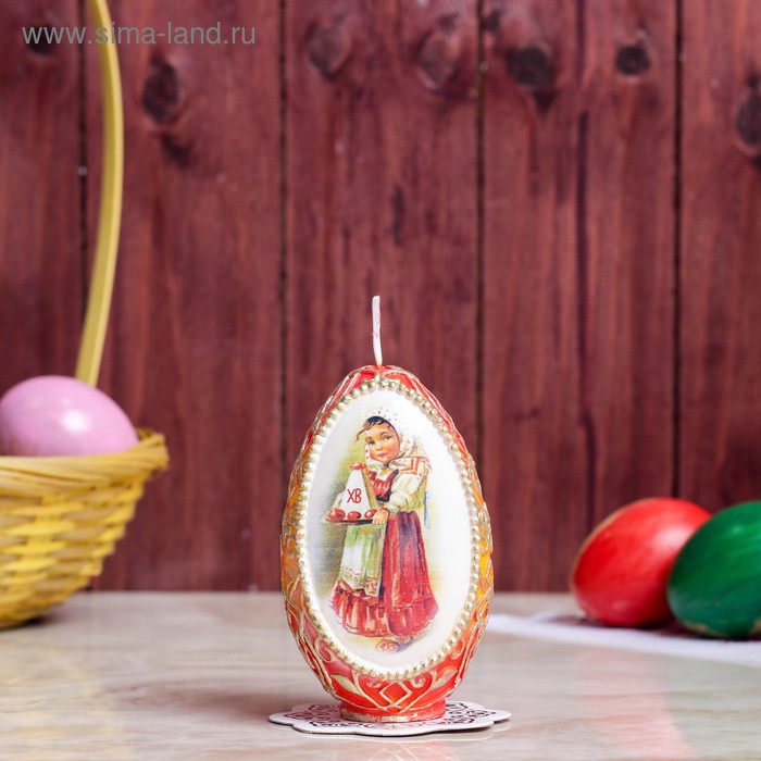 свеча яйцо пасхальное "Девочка с куличем"
свеча яйцо пасхальное "Девочка с куличем"
