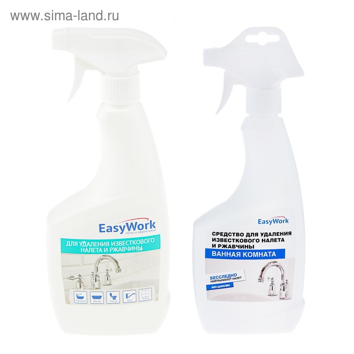 Средство для удаления известкового налёта Easy Work, 500 мл
Средство для удаления известкового налёта Easy Work, 500 мл