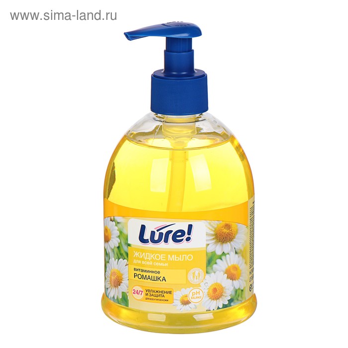 Жидкое мыло "LURE" для всей семьи витаминное "Ромашка", 500 мл.
Жидкое мыло "LURE" для всей семьи витаминное "Ромашка", 500 мл.