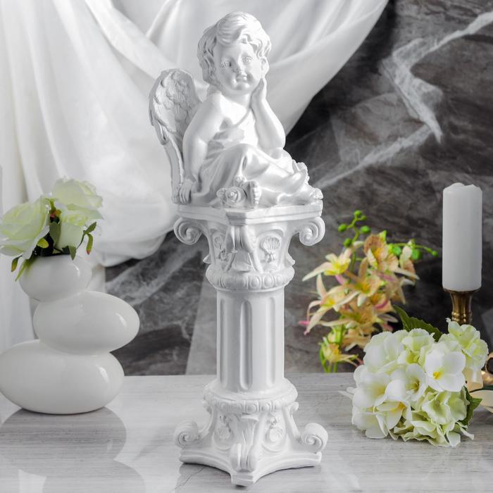 Сувенир "Задумчивый ангел на колонне", белый, 52 см
Сувенир "Задумчивый ангел на колонне", белый, 52 см