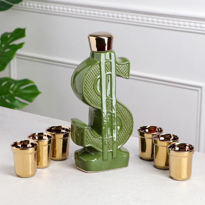 Набор для вина "Доллар", 7 предметов в наборе, 0.8 л/0.1 л
Набор для вина "Доллар", 7 предметов в наборе, 0.8 л/0.1 л