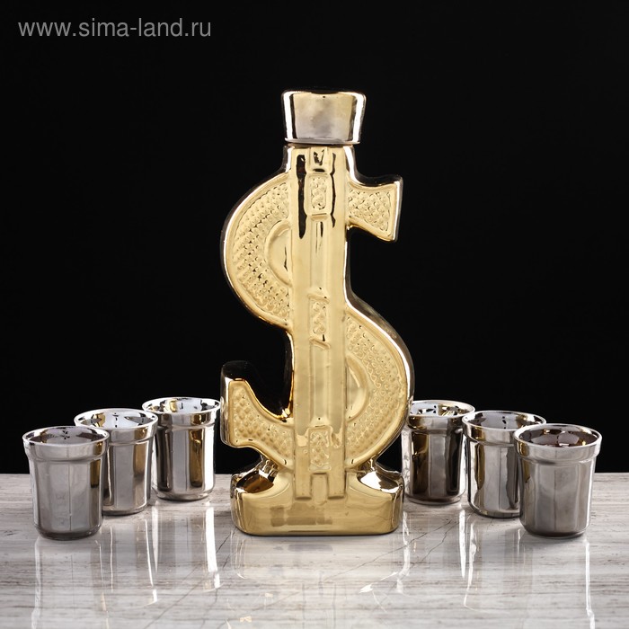 Набор для коньяка "Доллар", покрытие булат, 7 предметов в наборе, 0,8 л / 75 л, микс
Набор для коньяка "Доллар", покрытие булат, 7 предметов в наборе, 0,8 л / 75 л, микс