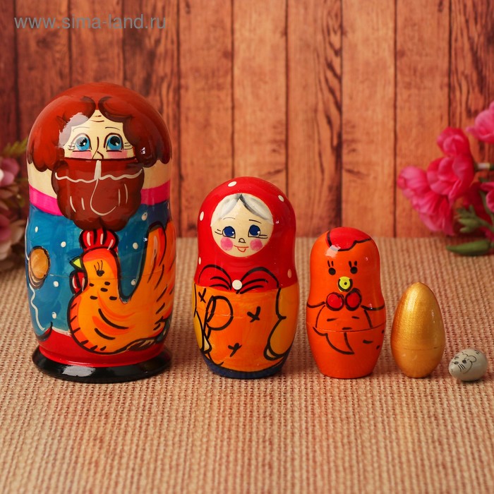 Матрёшка-сказка «Курочка Ряба», 5 в 1
Матрёшка-сказка «Курочка Ряба», 5 в 1