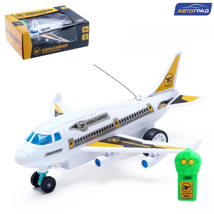 Самолет радиоуправляемый «Лайнер», световые эффекты, работает от батареек, МИКС
Самолет радиоуправляемый «Лайнер», световые эффекты, работает от батареек, МИКС