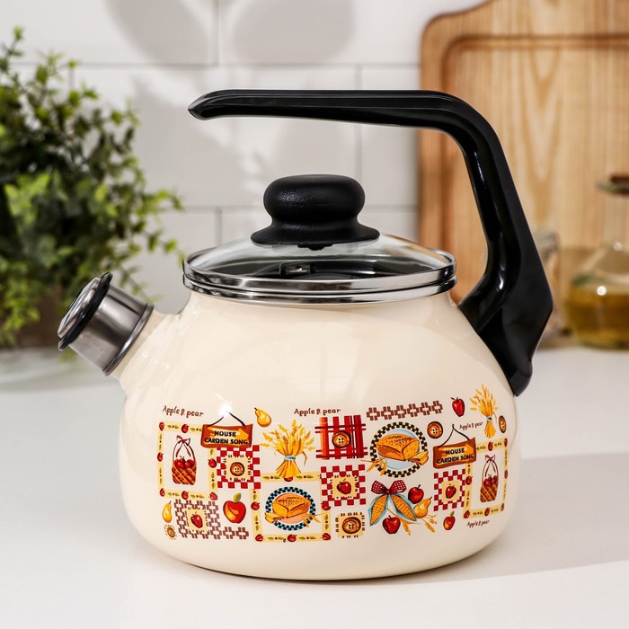 Чайник со свистком, 2 л, фиксированная ручка
Чайник со свистком, 2 л, фиксированная ручка