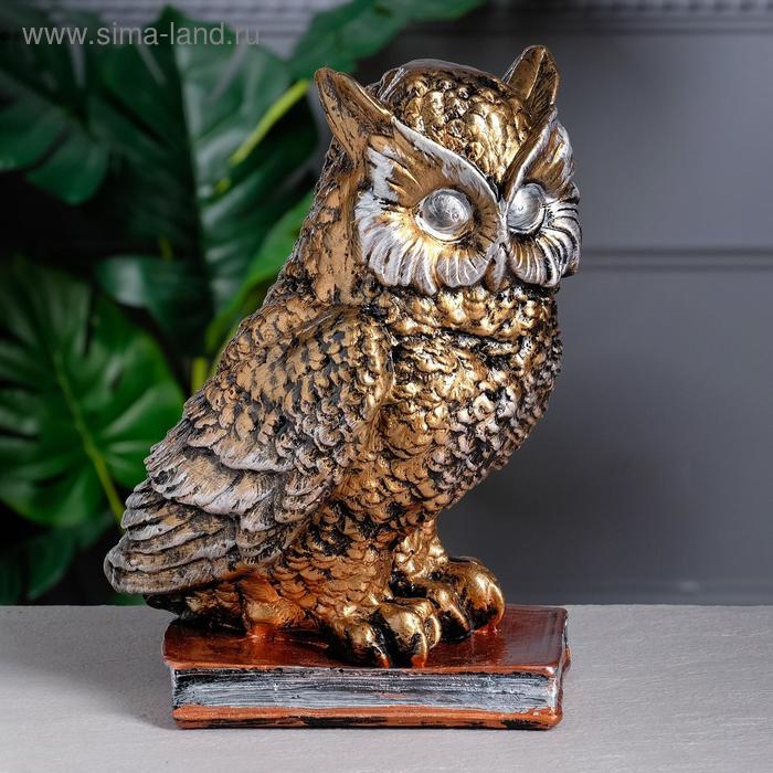 Копилка "Сова на книге", бронзовая, гипс, 27.5 см, микс
Копилка "Сова на книге", бронзовая, гипс, 27.5 см, микс