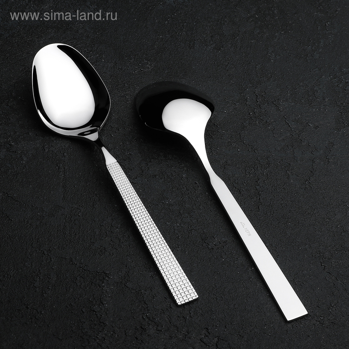 Ложка столовая «Ариета», h=19,8 см, толщина 2,5 мм
Ложка столовая «Ариета», h=19,8 см, толщина 2,5 мм