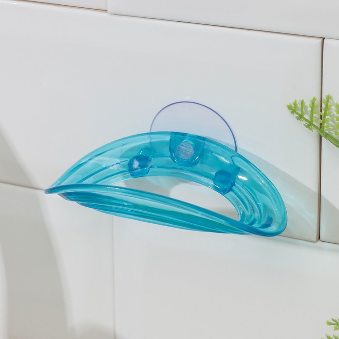 фото Держатель для губки на присоске, 11×7×4 см, цвет микс