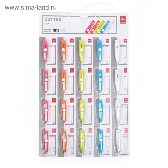 Нож канцелярский 9 мм, пластик Deli, с фиксатором, МИКС
Нож канцелярский 9 мм, пластик Deli, с фиксатором, МИКС