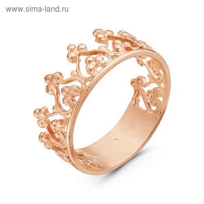 Кольцо позолота "Корона", 17,5 размер 
Кольцо позолота "Корона", 17,5 размер