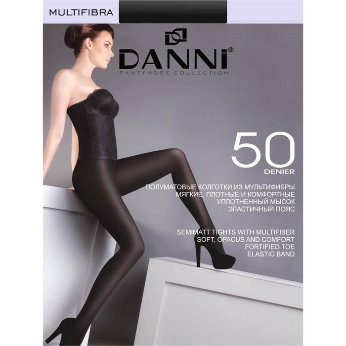 Колготки женские Danni Multifibra 50 черный, р-р 5
Колготки женские Danni Multifibra 50 черный, р-р 5