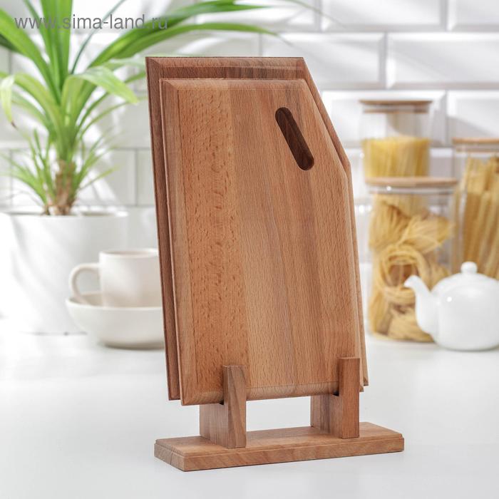 Нaбор досок разделочных нa подстaвке Премиум, 2 шт: 28×17 см, 31×19 см, бук
Нaбор досок разделочных нa подстaвке Премиум, 2 шт: 28×17 см, 31×19 см, бук