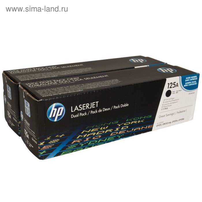 Картридж HP 125A CB540AD для CLJ CP1215/CP1515/CP1518 (4400k), 2 шт. в упаковке, черный
Картридж HP 125A CB540AD для CLJ CP1215/CP1515/CP1518 (4400k), 2 шт. в упаковке, черный