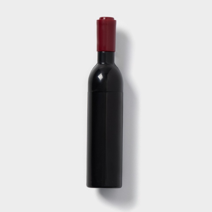 фото Штопор доляна «бутылка», 12×2,5 см, цвет чёрный