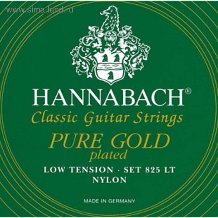 фото Струны для классической гитары hannabach 825lt green pure gold