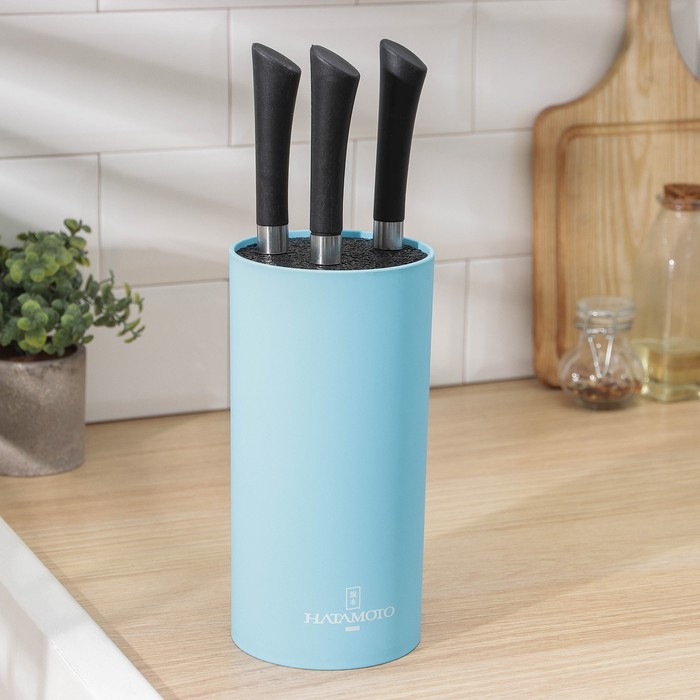 Подставка для ножей круглая HATAMOTO COLOR, голубая, пластик, 110*225мм
Подставка для ножей круглая HATAMOTO COLOR, голубая, пластик, 110*225мм