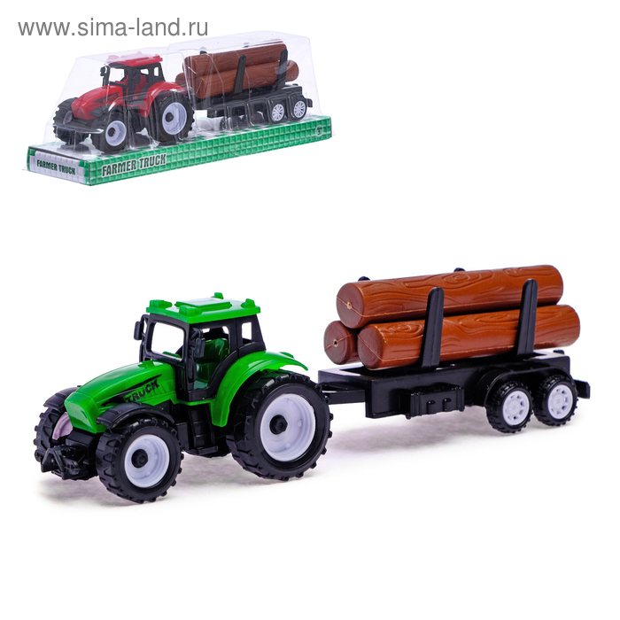 Трактор инерционный «Фермер», с прицепом
Трактор инерционный «Фермер», с прицепом