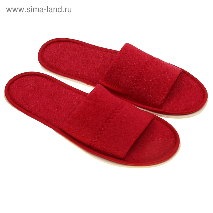 Тапочки мужские, цвет бордовый, размер 42-45
Тапочки мужские, цвет бордовый, размер 42-45