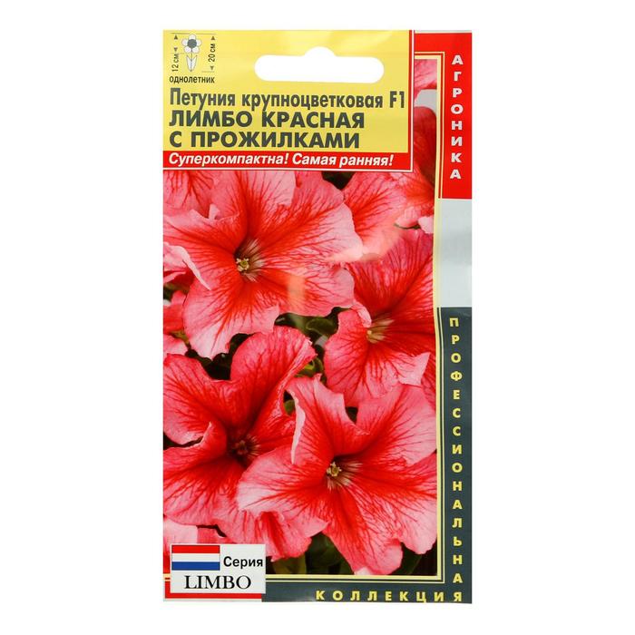 Семена цветов Петуния крупноцветковая F1 "Лимбо Красная", с прожилками, О, драже 10 шт.
Семена цветов Петуния крупноцветковая F1 "Лимбо Красная", с прожилками, О, драже 10 шт.