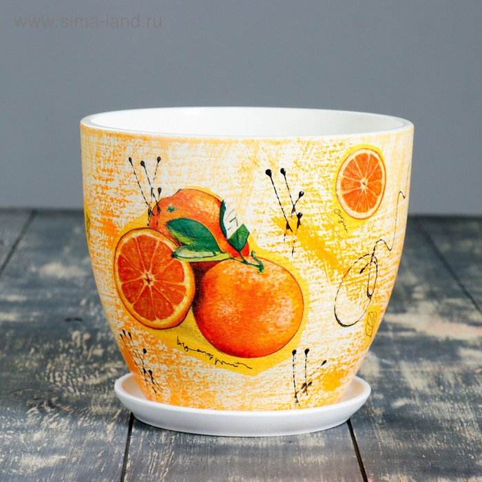 Горшок цветочный "Апельсин" №4 2,6л
Горшок цветочный "Апельсин" №4 2,6л