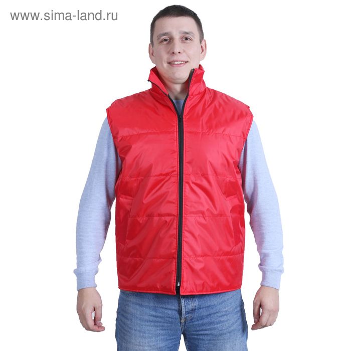 Жилет утеплённый, размер 52-54, цвет красный
Жилет утеплённый, размер 52-54, цвет красный