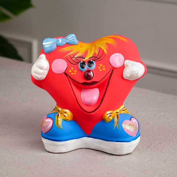 Копилка "Сердце девочка", глянец, красный цвет, 14 см
Копилка "Сердце девочка", глянец, красный цвет, 14 см