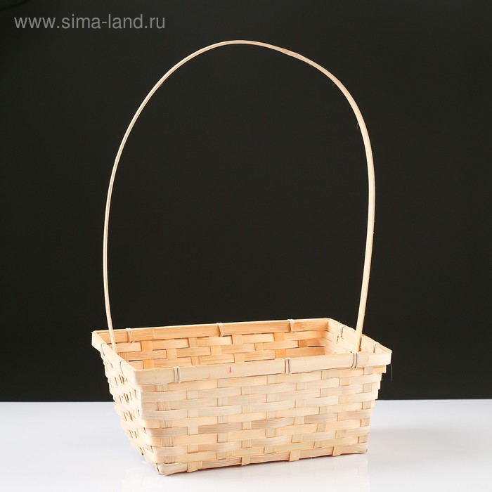 Корзина плетёная, бамбук, натуральный цвет, прямоугольная, большая
Корзина плетёная, бамбук, натуральный цвет, прямоугольная, большая