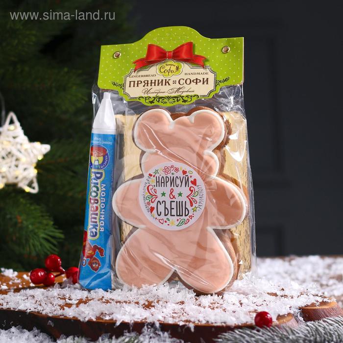 фото Набор для творчества "рисовашка с глазурью" имбирно-медовый пряник, 120 г пекарня sofi