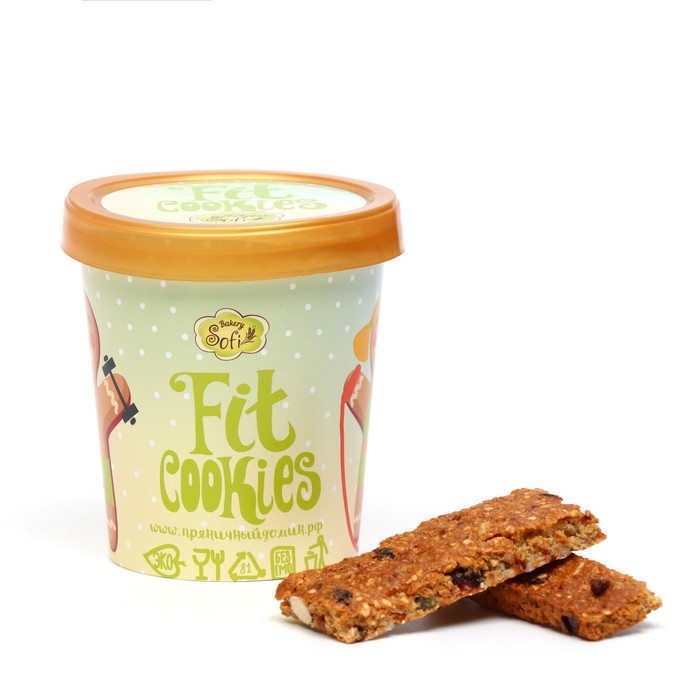 Стаканчик с фитнесс печеньками, 120 г
Стаканчик с фитнесс печеньками, 120 г