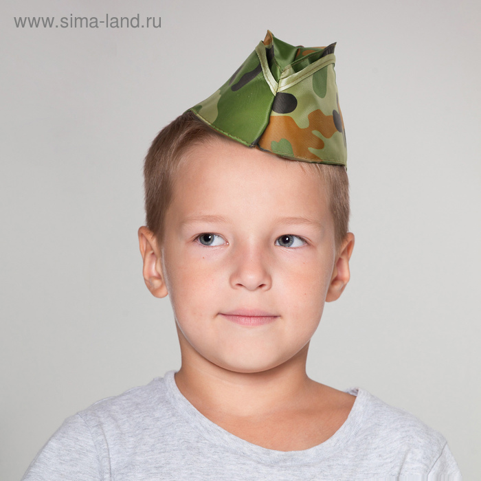 Пилотка детская «Камуфляж», р. 52-54 см 
Пилотка детская «Камуфляж», р. 52-54 см