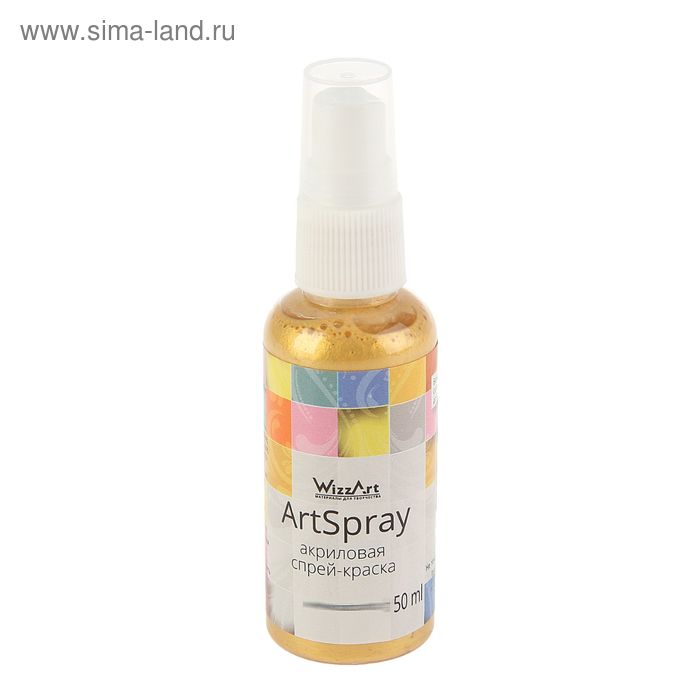 Спрей-краска Metallic, 50 мл, WizzArt Spray, золото Майя
Спрей-краска Metallic, 50 мл, WizzArt Spray, золото Майя