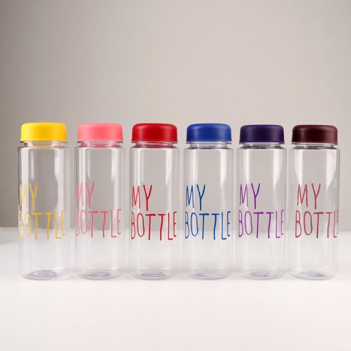 фото Бутылка для воды 500 мл "my bottle", микс, 19,5х6 см