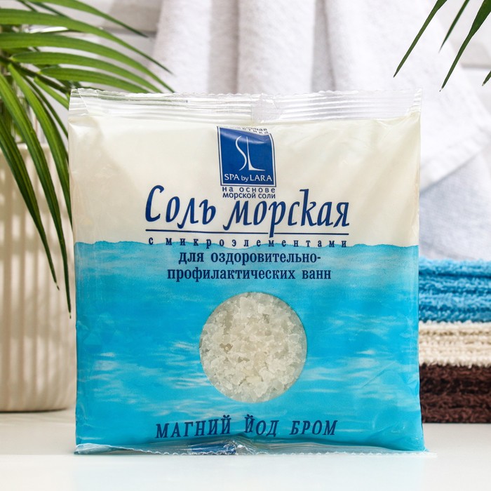 Соль морская Spa by Lara, для оздоровительно-профилактических ванн, 300 г 
Соль морская Spa by Lara, для оздоровительно-профилактических ванн, 300 г