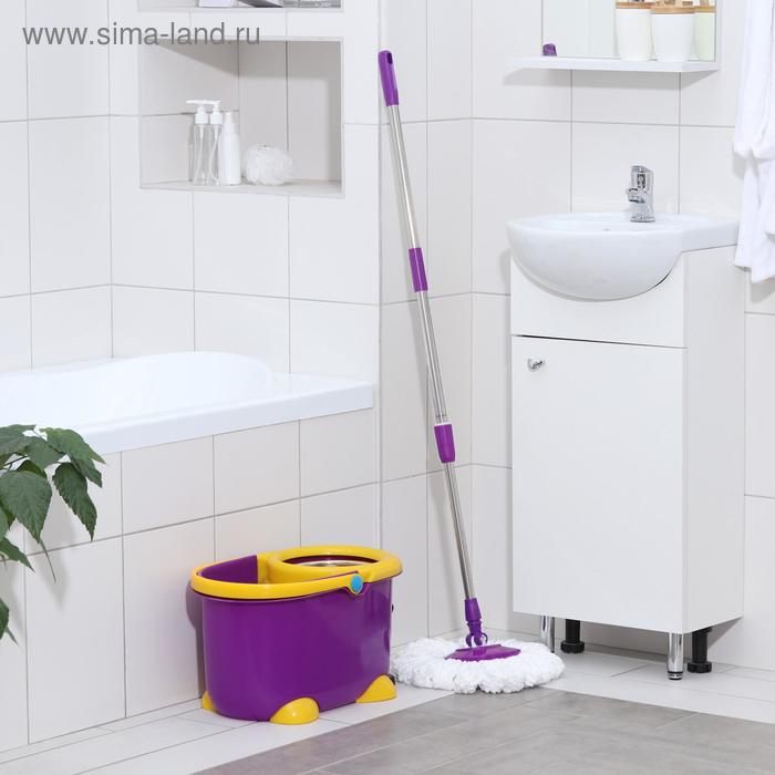 Набор для уборки: ведро на ножках с педальным отжимом и металлической центрифугой 8,5 л, швабра, запасная насадка из микрофибры, цвет МИКС
Набор для уборки: ведро на ножках с педальным отжимом и металлической центрифугой 8,5 л, швабра, запасная насадка из микрофибры, цвет МИКС