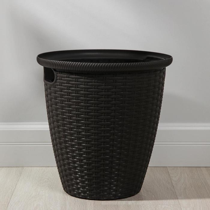 Кашпо для цветов со вставкой «Ротанг», 20 л (11 л), цвет венге
Кашпо для цветов со вставкой «Ротанг», 20 л (11 л), цвет венге