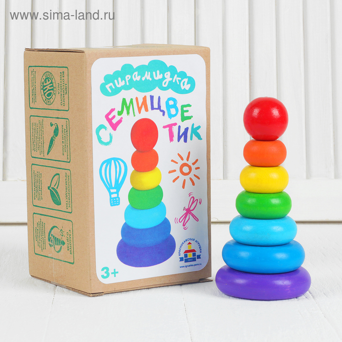 Пирамидка «Семицветик»
Пирамидка «Семицветик»