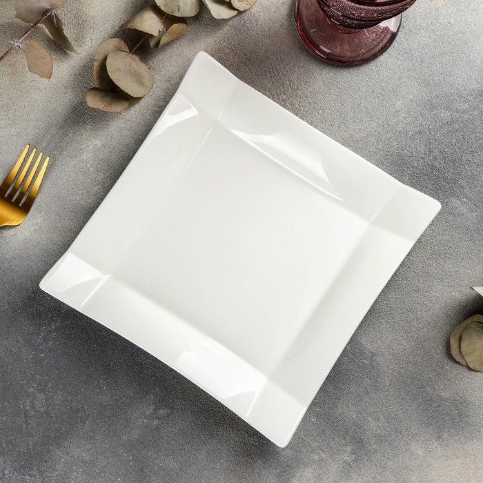 Тарелка десертная Emily, 20×20 см, цвет белый
Тарелка десертная Emily, 20×20 см, цвет белый