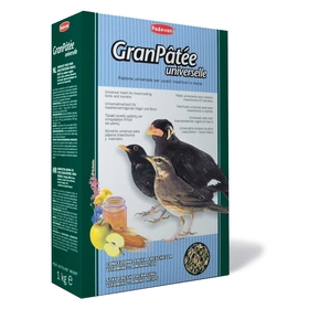 Корм комплексный/универсальный Padovan GRANPÂTÉE Universelle для насекомоядных птиц, 1 кг
Корм комплексный/универсальный Padovan GRANPÂTÉE Universelle для насекомоядных птиц, 1 кг