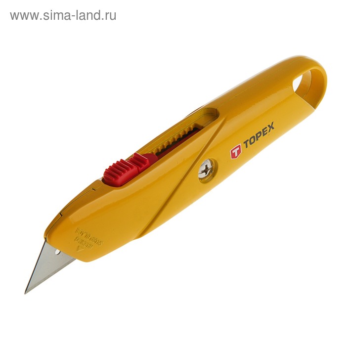 Нож универсальный TOPEX, корпус металл, трапеция
Нож универсальный TOPEX, корпус металл, трапеция
