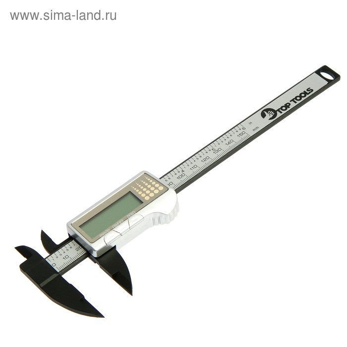 Штангенциркуль Top Tools, 150 мм, цифровой, композит углеродного волокна
Штангенциркуль Top Tools, 150 мм, цифровой, композит углеродного волокна